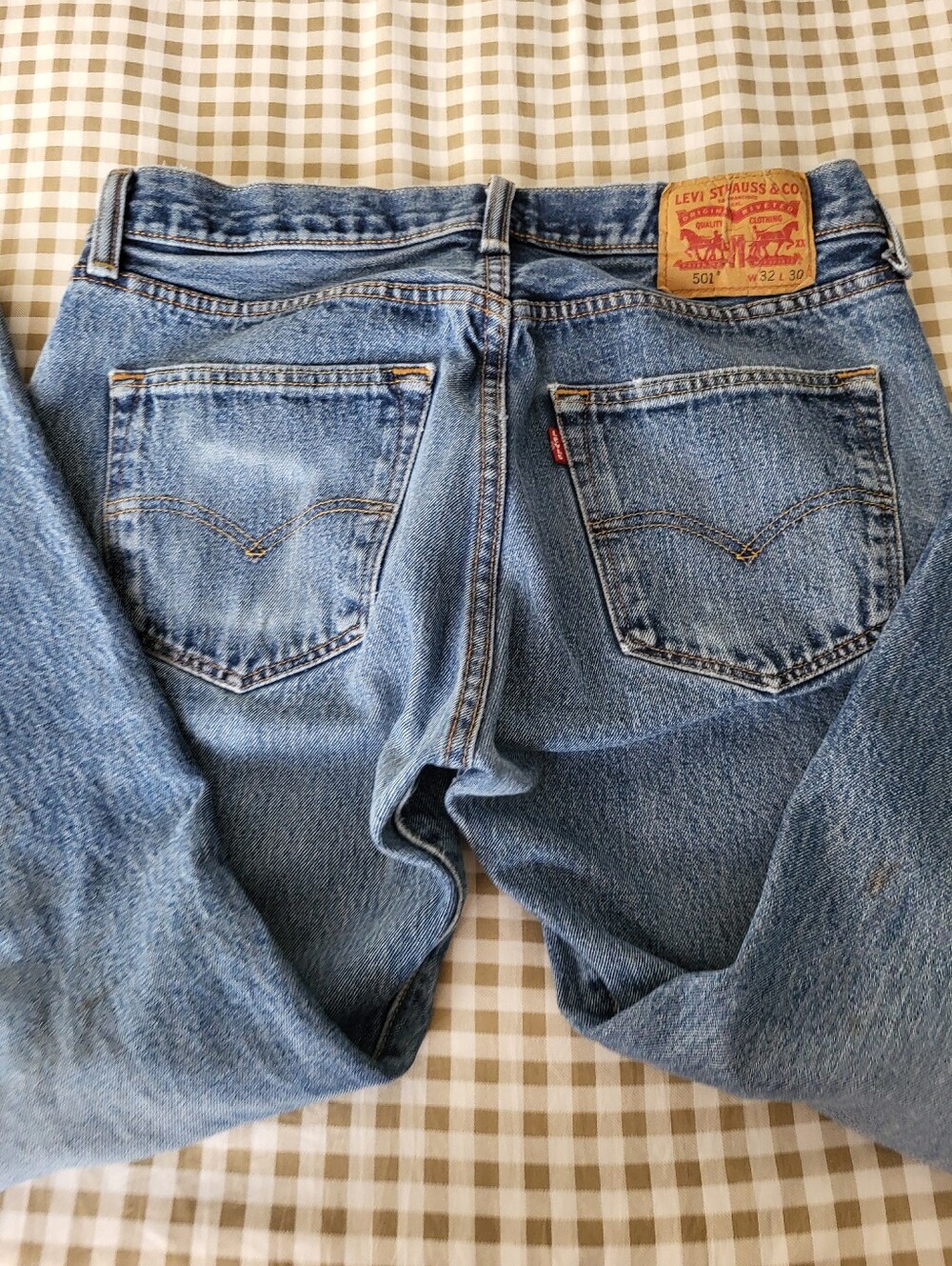 Levi's 501 Button Fly 100% Cotton Slightly Worn Jeans, Sz 32x30